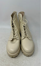 Load image into Gallery viewer, Sam Edelman Womens Garret Beige Leather Platform Combat Boots Size 7.5M