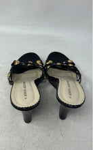 Load image into Gallery viewer, Athena Alexander Womens Black Gold Silver Slip-On Wedge Platform Heels Size 6