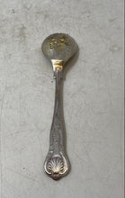Load image into Gallery viewer, Vintage Sheffield England Kings Pattern Berry Design Silver-Tone Serving Fork