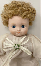 Load image into Gallery viewer, Colony Crafted Blonde Curly Hair And Blue Eyes Bisque Porcelain Doll