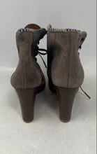 Load image into Gallery viewer, J.Crew Womens Buckley 24673 Gray Leather Wedge Heels Ankle Bootie Boots Size 8.5