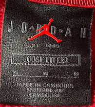 Load image into Gallery viewer, Nike Womens Air Jordan Red Fleece Loose Fit Drawstring Pullover Hoodie Size M