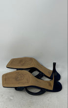 Load image into Gallery viewer, Vince Camuto Womens Aslee Blue Square Toe Slip-On Kitten Slide Sandals Size 10M