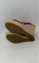 Load image into Gallery viewer, Michael Kors Womens Berkley Red Wedge Heel Platform Espadrille Sandals Size 7