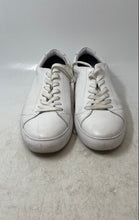 Load image into Gallery viewer, Boss Mens White Leather Lace-Up Round Toe Low Top Sneaker Shoes Size EUR 44
