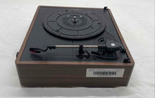 Load image into Gallery viewer, M49 Brown Portable 3 Speed Bluetooth Wireless Turntable Record Player Not Tested
