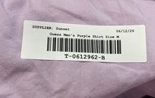 Load image into Gallery viewer, Guess Mens Purple Collared Long Sleeve Button-Up Shirt Size Medium