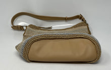 Load image into Gallery viewer, The Sak Womens Light Brown Sequoia Crochet Outer Pockets Shoulder Hobo Bag