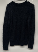 Load image into Gallery viewer, A New Day Womens Black Long Sleeve Crew Neck Fuzzy Pullover Sweater Size M