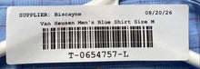 Load image into Gallery viewer, Van Heusen Mens Blue Long Sleeve Collared Button Front Dress Shirt Size Medium