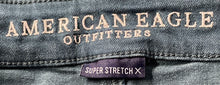 Load image into Gallery viewer, American Eagle Outfitters Womens Green Stretch Distressed Skinny Jeans Size 6