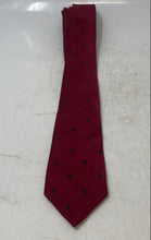 Load image into Gallery viewer, Oscar De La Renta Mens Red Blue Geometric Print Adjustable Long Designer Tie
