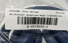 Load image into Gallery viewer, JBL Model Live 460NC Blue Active Noise Cancelling Wireless Headphones Untested
