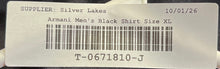 Load image into Gallery viewer, Armani Exchange Mens Black Short Sleeve V-Neck Graphic T-Shirt Size XL