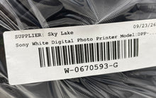 Load image into Gallery viewer, Sony Model DPP-FP90 White Picture Station Digital Photo Printer Not Tested