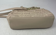Load image into Gallery viewer, Juicy Couture Womens Beige Signature Inner Pocket Adjustable Strap Crossbody Bag