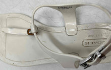 Load image into Gallery viewer, Coach Womens Piccadilly A6307 White Open Toe Flat Thong Sandals Size 6B