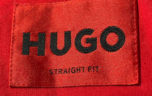 Load image into Gallery viewer, Hugo Boss Mens Red Cotton Straight Fit Long Sleeve Collared Button-Up Shirt Sz M