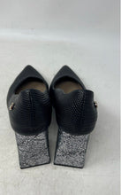 Load image into Gallery viewer, Patricia Womens Black Leather Slip-On Pointed Toe Block Pump Heels Size 37