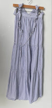 Load image into Gallery viewer, Forever 21 Womens White Blue Striped Sleeveless Maxi Dress Size Small