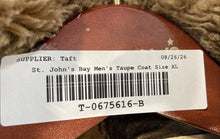 Load image into Gallery viewer, St. John's Bay Womens Taupe Genuine Leather Fur-Trim Full-Zip Jacket Size XL