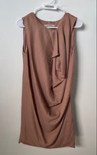 Load image into Gallery viewer, Halston Heritage Womens Pink Sleeveless Draped Mini Dress Size 2 Missing Belt