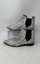 Load image into Gallery viewer, Cole Haan Womens Grand.OS Beige Black Python Reptile Embossed Chelsea Booties 7B