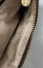 Load image into Gallery viewer, Michael Kors Womens Brown Monogram Jet Set Travel Double Zip Wristlet Wallet