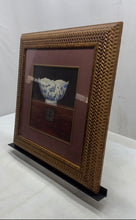 Load image into Gallery viewer, Renwil Inc Blue White Bowl Picture Gold Color Frame Art Print By Arnie R. Fisk