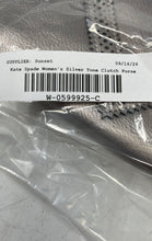 Load image into Gallery viewer, Kate Spade New York Womens Silver Tone Detachable Strap Shoulder Clutch Purse