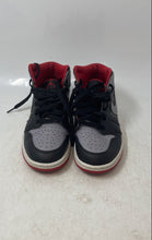 Load image into Gallery viewer, Nike Kids Air Jordan 1 Mid DQ8423-006 Gray Black Red Sneaker Shoes Size 3.5Y