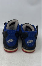 Load image into Gallery viewer, Nike Kids Air Jordan 4 Retro Red Black Blue Lace-Up Sneakers Shoes Size 7Y