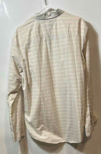 Load image into Gallery viewer, Tommy Hilfiger Mens Beige Striped Cotton Long Sleeve Button-Up Shirt Size XL