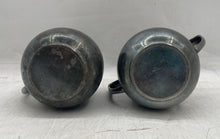 Load image into Gallery viewer, Lot Of 3 Pcs Vintage Antique Silver Tone Sugar & Cream Jar And Tray Set