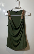 Load image into Gallery viewer, Lauren Ralph Lauren Womens Green Sleeveless Cowl Neck Pullover Tank Top Size S