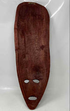 Load image into Gallery viewer, African Primitive Old Wooden Brown Hand Carved & Painted Wall Hanging Face Mask