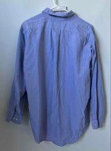 Load image into Gallery viewer, Ralph Lauren Mens Blue Cotton Long Sleeve Classic Fit Dress Shirt Sz 16.5 32/33