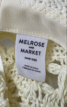 Load image into Gallery viewer, Melrose And Market Womens Beige Crochet Wide Brim Cowboy Hat One Size