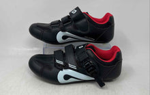 Load image into Gallery viewer, Peloton Womens Black White 3 Bolt Adjustable Strap Cycling Shoes Size 39