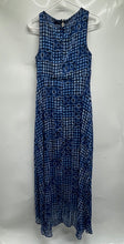 Load image into Gallery viewer, Tommy Hilfiger Womens Blue Geometric Sleeveless Back Zip Maxi Dress Size 10