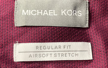 Load image into Gallery viewer, Michael Kors Mens Purple Long Sleeve Regular Fit Stretch Dress Shirt Size 17 1/2
