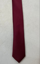 Load image into Gallery viewer, Michael Kors Mens Red Keeper Loop Adjustable Pointed Tie