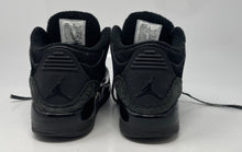 Load image into Gallery viewer, Authentic Nike Boys Air Jordan 3 Retro Black Sneaker Shoes Size 2Y Damaged