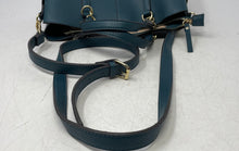 Load image into Gallery viewer, Nanette Lepore Womens Blue Leather Inner Pockets Adjustable Strap Crossbody Bag