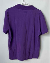 Load image into Gallery viewer, Lacoste Mens Purple Short Sleeve Spread Collar Regular Fit Polo Shirt Size M