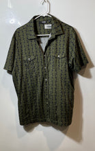 Load image into Gallery viewer, Murano Mens Green Printed Short Sleeve Slim-Fit Button-Up Shirt Size XL