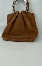 Load image into Gallery viewer, Michael Kors Womens Astor Brown Pebbled Leather Ring Shoulder Tote Bag