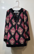 Load image into Gallery viewer, INC International Concepts Womens Multicolor Paisley Long Sleeve Blouse Top Sz L