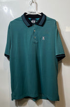 Load image into Gallery viewer, Psycho Bunny Mens Green Anglo American Design Golf Polo Shirt Size 7