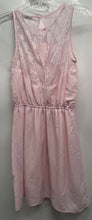Load image into Gallery viewer, H&M Womens Pink Lace Sleeveless Keyhole Back Fit & Flare Dress No Size